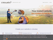 Tablet Screenshot of creowebs.com